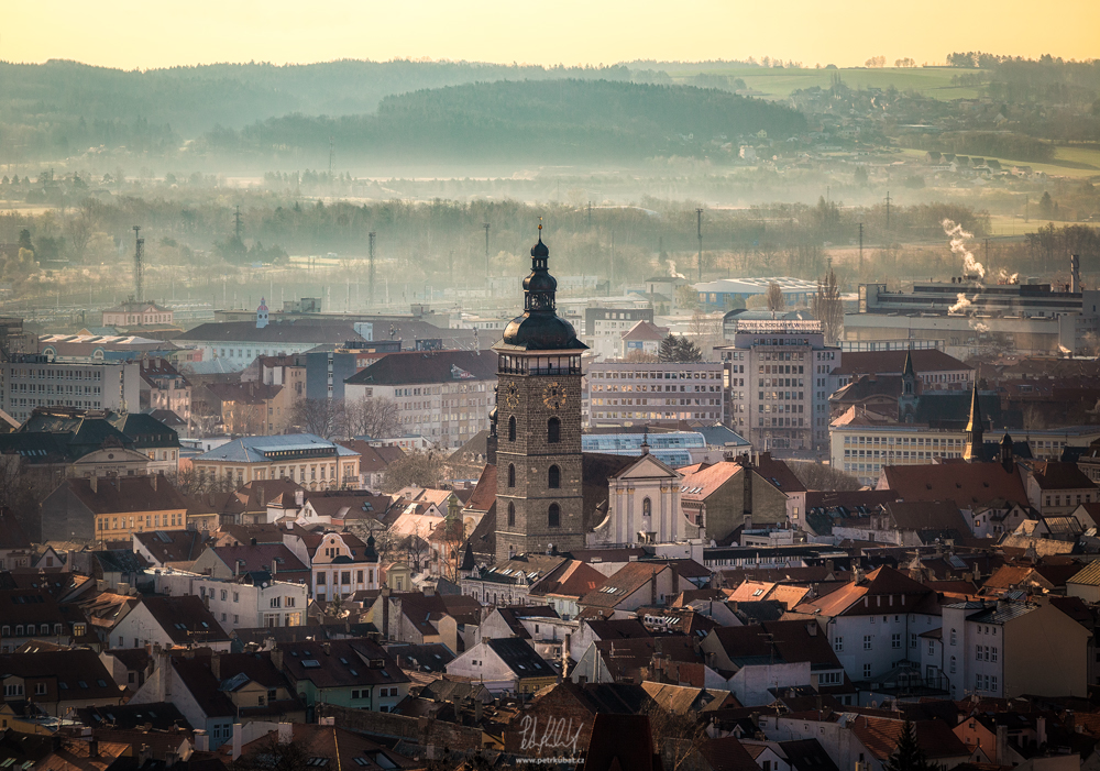 Budějovice z balonu